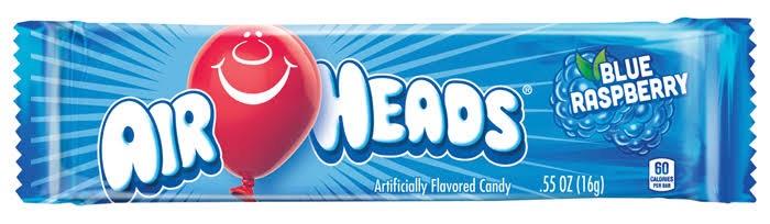 Airheads Chewy Fruit Candy, Blue Raspberry, indiv. pcs