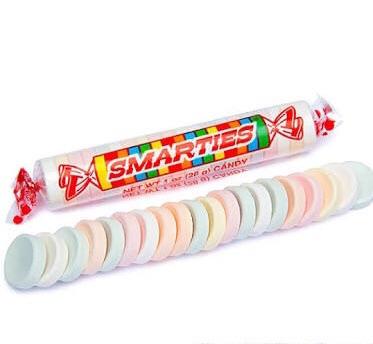 Smarties Candy Roll, Individual pcs