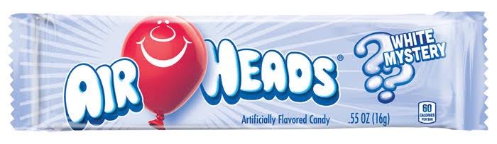 Airheads Chewy Fruit Candy, White Mystery, indiv. pcs