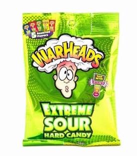 Warheads extreme sour hard candy Pack 54g